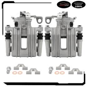D834934oor Autoutdoor Rear Brake Calipers With Bracket Set 2 For Volkswagen Beetle Golf Jetta Audi Tt