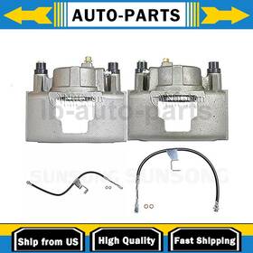 Autoser05082025l18034 Bbb Industries Sunsong Front Brake Caliper With Hoses Driver Passenger Side Fits 1988 Gmc K3500
