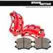 Bm1757285002 Brake Motive Rear Red Calipers And Pads 1994 1995 2004 Mustang Cobra Mach 1 Bullit