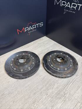 2284805 Bmw 15-20 F80 F82 F83 M3 M4 Carbon Ceramic Brakes Ccb Rear Rotors Discs Cracks