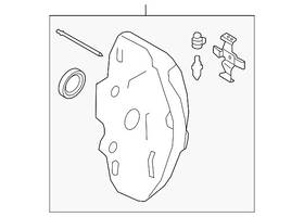 34-11-6-897-337 Bmw Genuine Disc Brake Caliper