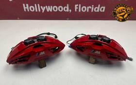 34106891345 Bmw 2019-2023 5 6 7 8 X5 X6 Front Left And Right Brake Caliper Red M-sport Oem 34k