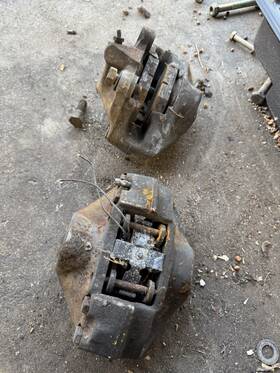 34111150253 Bmw E21 320is Ate Front Brake Caliper Pair Oem #83239