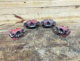 34112282617 Bmw Oem 2001-2006 E46 M3 Competition Front And Rear Brake Calipers Red Set