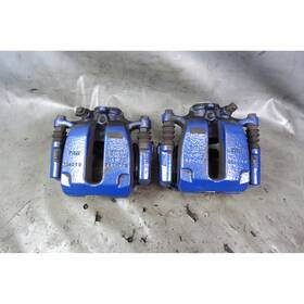34216881295 Bmw 2017-2023 G30 5-series G12 Factory M Sports Rear Brake Caliper Pair Blue Oem