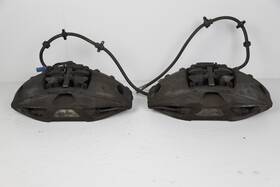 6872575 Bmw 16-19 G11 G12 750 Front Left Right Brake Calipers Set Gray Oem