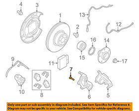 34116772428 Bmw Oem 09-16 Z4 Brake-rear-carrier Bolt