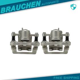 Br84064201au Brau For 2005-2010 Kia Sportage Rear Brake Calipers With Bracket Pair