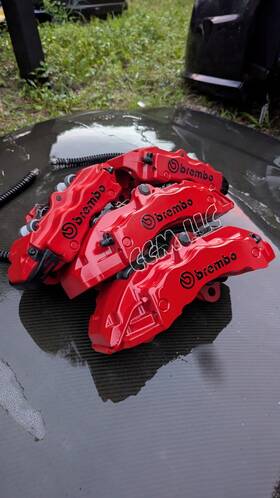 20.7673.84 Brembo 17z Brake Calipers Front 6 Piston And Rear 4 04-10 Porsche Cayenne