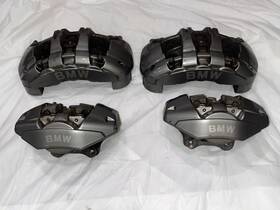 34116786741 Brembo 2008-2013 Bmw 135i E82 E88 Front And Rear Brake Calipers Set Gray Oem