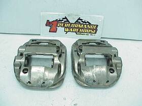 6m13-519 Brembo 2 Nickel Plated Monoblock Brake Calipers With 38-44 Mm Titanium Pistons