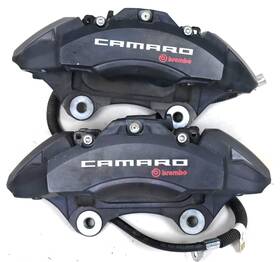 85128214 Brembo 2021-2024 Chevrolet Camaro Ss Front 4 Piston Brake Calipers Used Oem Gm