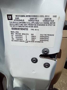 536-00635l Buick Driver Left Caliper Front Fits 02-07 Rendezvous 1670448