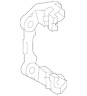253-423-01-06 C43 Amg Glc300 Glc350e Glc43 C450 Genuine Caliper Support