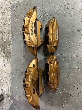 84229175-n23193 Cadillac 2016-2019 Cts-v Brake Caliper Set Brembo Gold Front Rear Right Left Oem