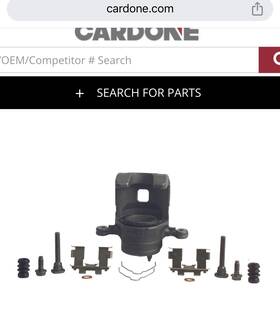 19-1792 Cardone Industries Disc Brake Caliper Reman For 1995 - 1999 Nissan Select Models