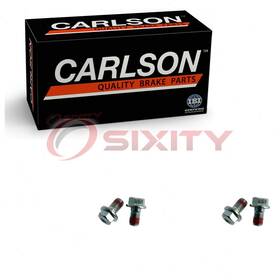 Sx-1g8d Carlson 2 Pc Front Brake Caliper Bracket Mounting Bolts For 2004-2014 Acura Iy