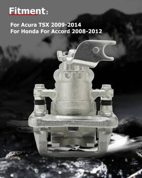 19b3358 Cciyu Rear Right Caliper With Bracket For 2009 2010 2011 2012 Acura Tsx Honda Accord