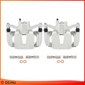 Z84224601g Cciyu Rear Brake Caliper With Bracket Passenger Driver Pair 2 For 2012-2016 Ford F-150