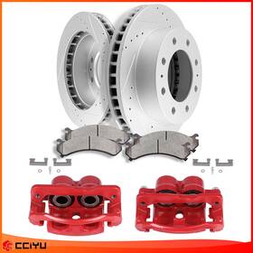 Z84300801g Cciyu Front Brake Calipers Rotors Ceramic Pads Drill For 2005 -2006 Chevrolet Tahoe