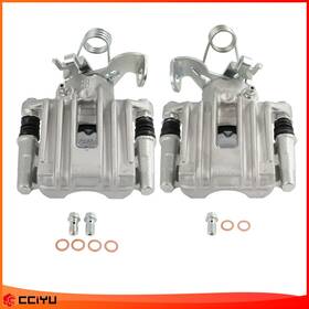 Cciyu Z845ss55701g Pair Rear Disc Brake Calipers With Bracket For 2002 2003 2004 2005 Audi A4 Quattro