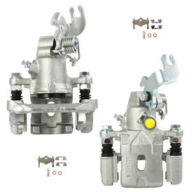 Z84698301g Cciyu Pair Rear Disc Brake Calipers With Bracket For 2001 2002 2003 2004 Hyundai Elantra