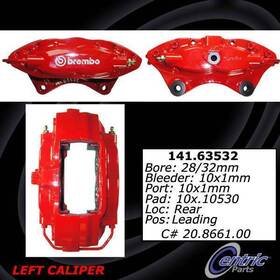141.63532 Centric Parts Disc Brake Caliper-premium Semi-loaded Reman