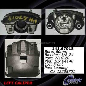 141.67017 Centric Parts For Chrysler Lebaron And Dodge Caravan Front Right Brake Caliper Csw