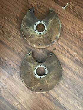 14001212 Chevrolet Chevy K20 Dana 44 3/4 Ton Gm 10 Bolt 8 Lug Caliper Bracket Backing Plates Hanger