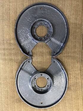 14023421 Chevrolet Chevy K20 Dana 44 3/4 Ton Gm 10 Bolt 8 Lug Caliper Bracket Backing Plates Hanger