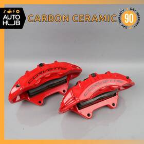23198725 Chevrolet 15-19 Corvette C7 Front Right And Left Carbon Ceramic Brake Calipers Set