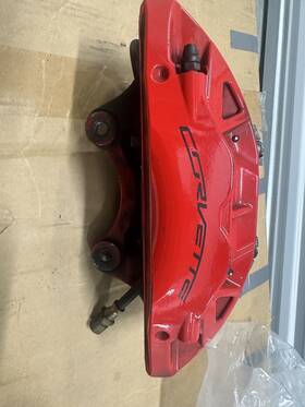 84089127 Chevrolet Front Left Brembo Brake Caliper Red J55 Corvette Z51 C7 14-19