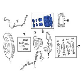 68509085aa Chrysler Oe For Pacifica 20-24 Front Left Disc Brake Caliper