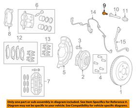 6104235aa Chrysler Oem 11-22 Durango Brake Components-caliper Mount Screw