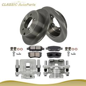 848pa38101aps Classic Autoparts Pair Rear Brake Calipers Rotors And Ceramic Pads Fits 2007 - 2012 Dodge Caliber