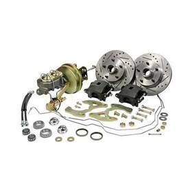 5557cbk-s-9 Classic Performance Disc Brakes Front Solid Surface Rotors Single-piston Calipers Chevy Kit