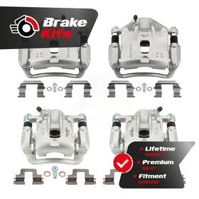 Kbc-100591 Cmx Front Rear Brake Caliper Kit For 2008-2010 Hyundai Sonata 2.4l From 01/21/08