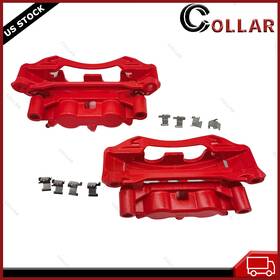 18b5307 Collar Autoparts 18b5306 Pair Rear Red Brake Calipers With Brackets For Gmc Sierra 2500 3500 Hd Chevrolet