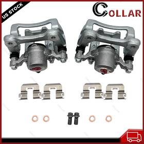 19b6457 Collar Autoparts 19b6456 Pair Rear Brake Calipers With Brackets For 2011 - 2015 Hyundai Sonata Kia Optima