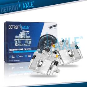 18b5039 Detroit Axle 18b5038 New Pair Rear Brake Calipers With Bracket For Patriot Compass Avenger Lancer Cirrus