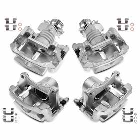 4b3600071 Detroit Axle Front And Rear Disc Brake Calipers With Bracket For 2004 - 2012 Chevy Malibu G6 Aura