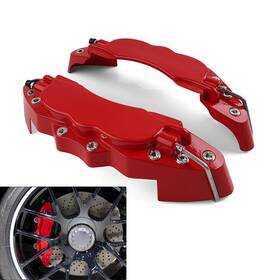 Dictorcoltd 550743846408 Red Universal Large Size Metal Style Car Auto Disc Brake Caliper Covers Set Kit