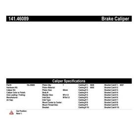 141.46089-ac Disc Brake Caliper Fits 2004-2007 Mitsubishi Galant 3.8l V6 Gas Sohc
