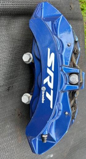 Dodge Challenger 387354464lkq 15-23 Srt 6.4l Front Driver Lh Brembo Brake Caliper Blue Oem