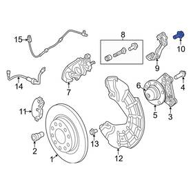 6511090aa Dodge Oe For Dart 2014-2016 Disc Brake Caliper Anchor Plate Bolt
