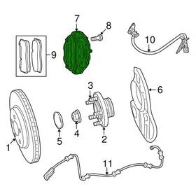 68248388aa Dodge Oe For Charger 2015-2020 Front Right Disc Brake Caliper