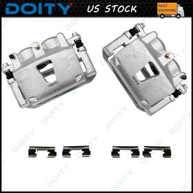 18b4990 Doity Autoparts 18b4991 Front Brake Calipers With Brackets For 2005 - 2010 Jeep Grand Cherokee Commander
