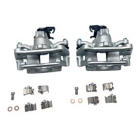 18p5398 Doity Autoparts 2pcs Rear Brake Calipers With Bracket For Dodge Grand Caravan Ram C/v 2012-2017