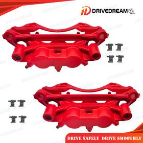 19-p2766 Drive Dream Autoparts For 2011-19 Chevy Silverado 2500 Hd Gmc Sierra Red Rear Brake Caliper With Bracket