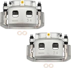18b4833 Drivestar 18b4832 Pair Front Left Right Disc Brake Calipers With Bracket For Dodge Ram 1500 Durango